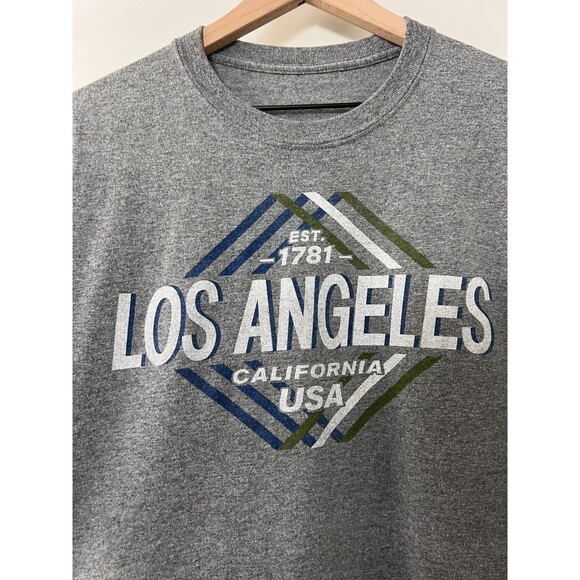 Los Angeles California USA Est. 1781 Gray Short Sleeve T-Shirt Adult Size L - Picture 2 of 7